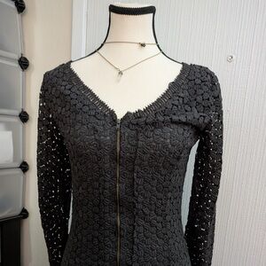 Elegant Black Lace Dress